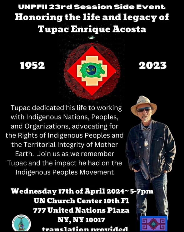 Tupac Enrique Acosta Flyer image