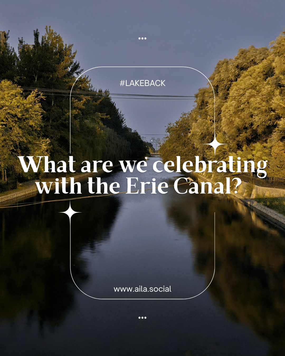 What are we celebrating with the Erie Canal? A gash in Mother Earth